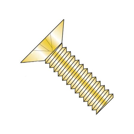 Newport Fasteners #6-32 x 1/4 in Phillips Flat Machine Screw, Plain Steel, 5000 PK 491174